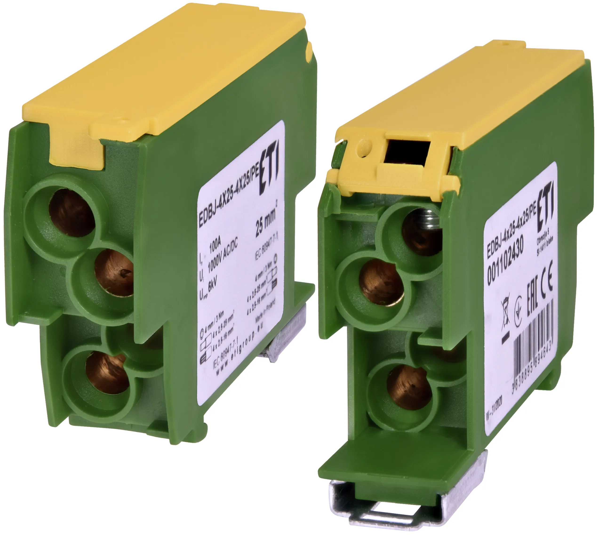 Distribution block EDBJ-4x25-4x25/PE 001102430