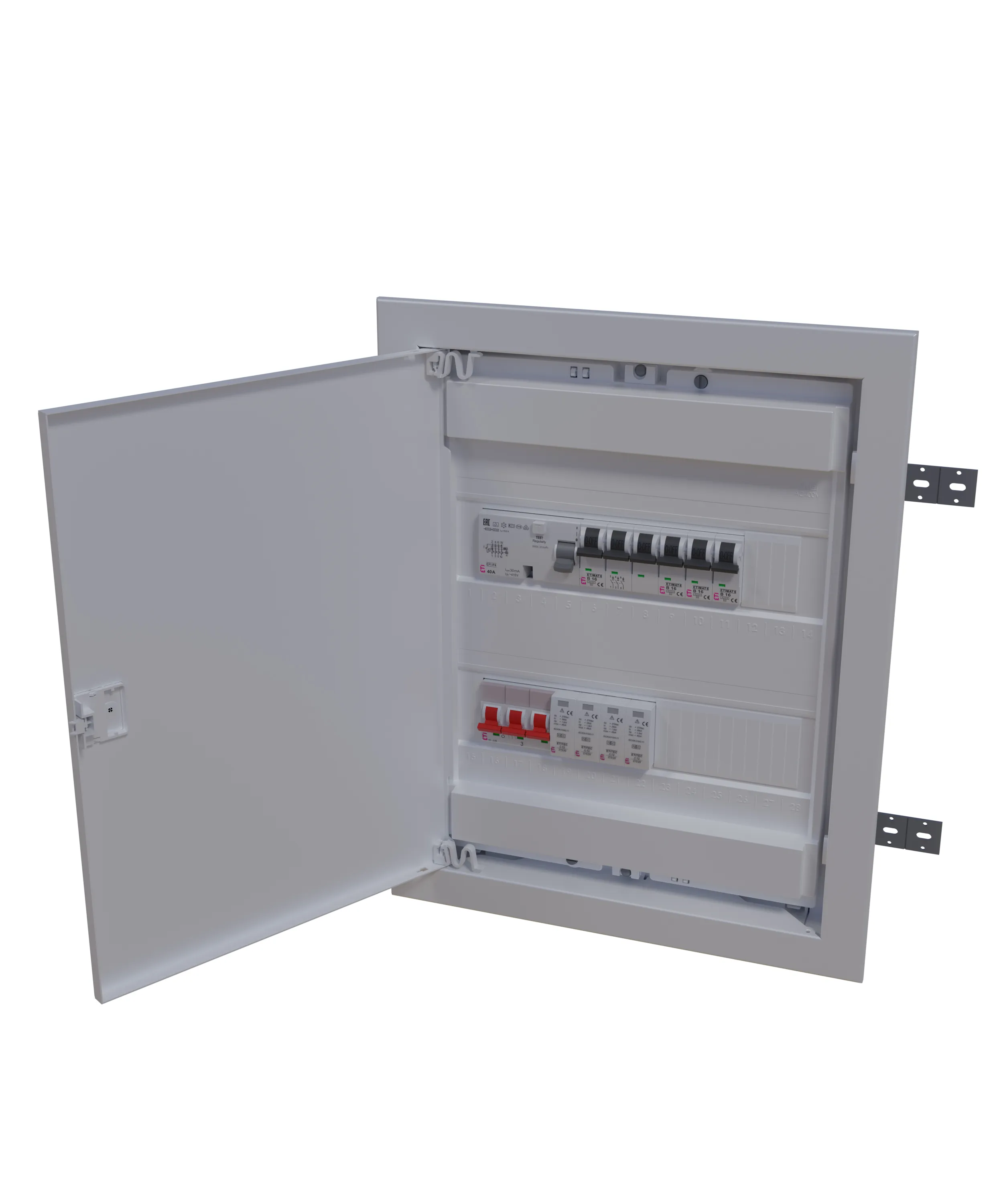 Assemblied distribution box UP2;L;S;1FI;1x3B16;5xB16 001105144
