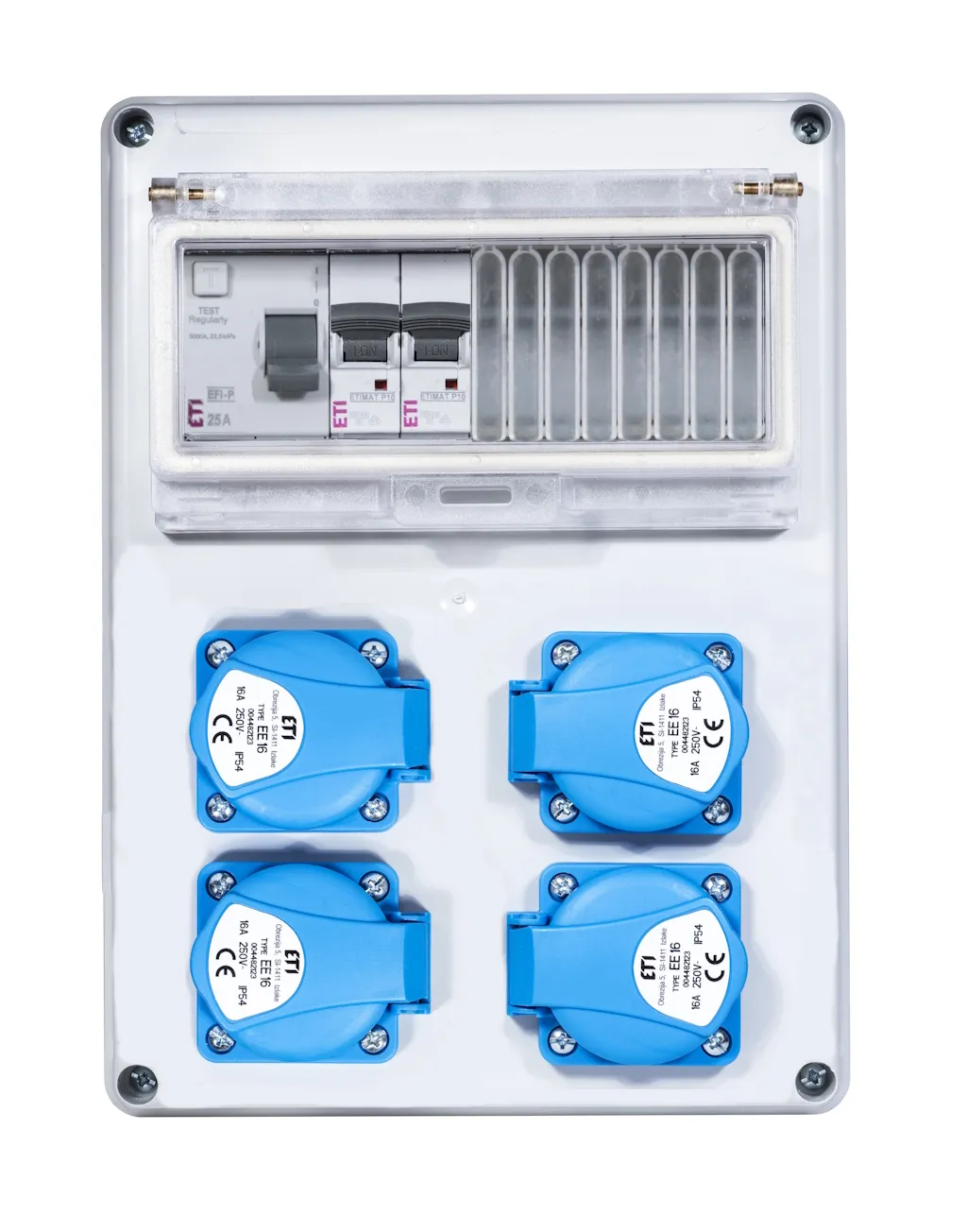 Assemblied distribution box EDS8 RCD 4 C 001105207