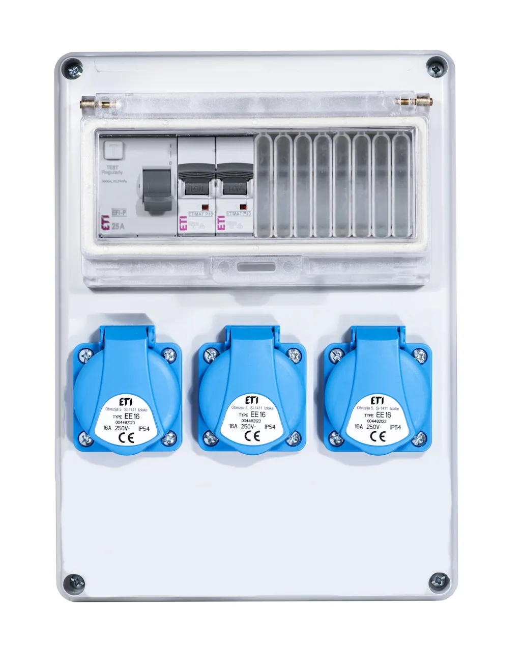 Assemblied distribution box EDS8 RCD 3S C 001105215