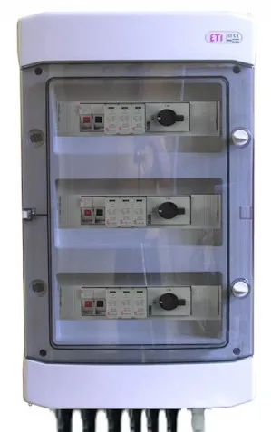 Assemblied distribution box RFVE1100/36-DC3/3-16-EMT12-VC 001105423