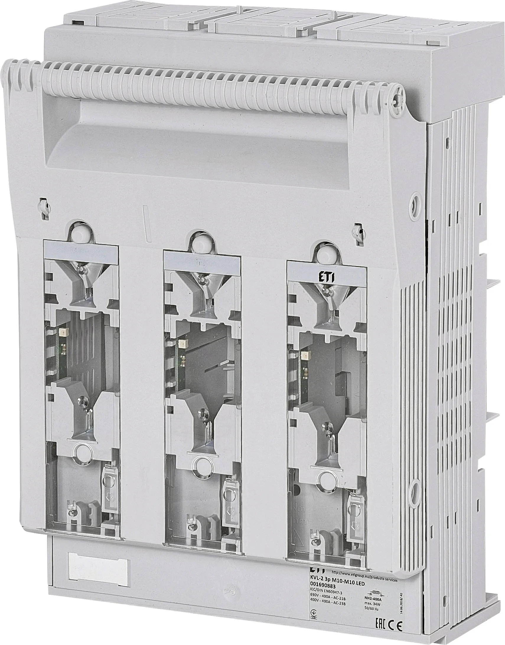 Fuse switch disconnector KVL-2 3p M10-M10 LED 001690883