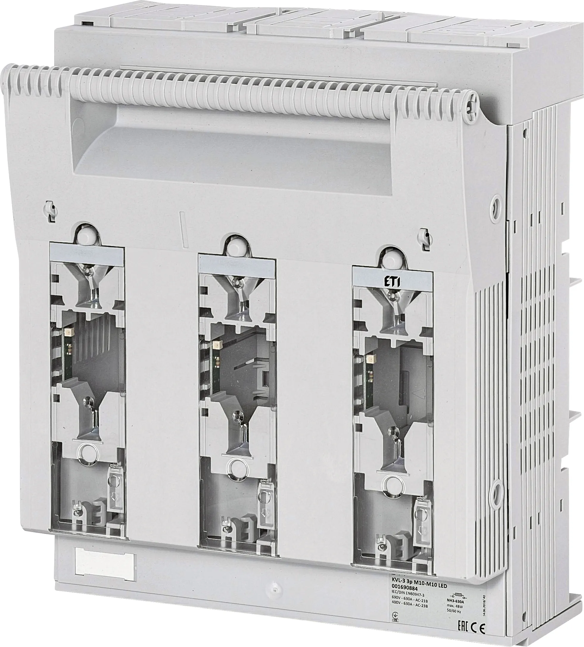Fuse switch disconnector KVL-3 3p M10-M10 LED 001690884