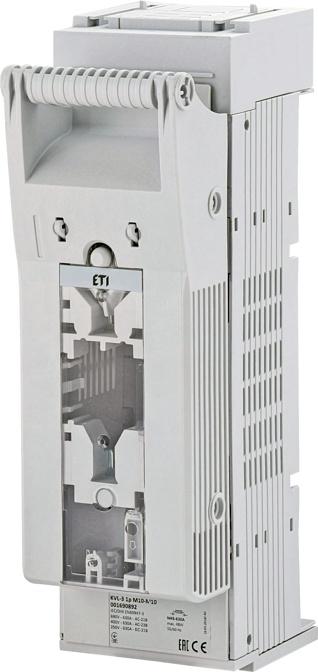 Fuse switch disconnector KVL-3 1p M10-M10 001690892