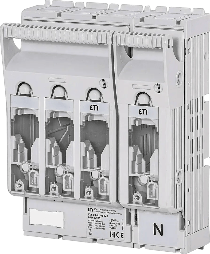 Fuse switch disconnector KVL-00 4p M8-M8 001690900