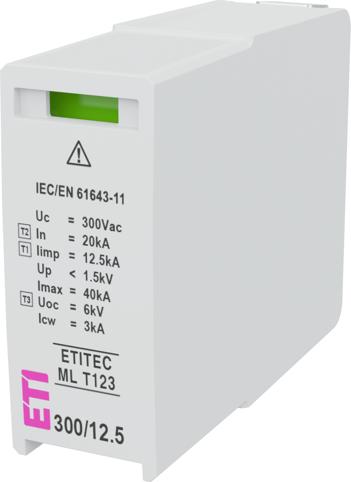 Surge arrester MOD.ETITEC ML T123 300/12,5 002440673
