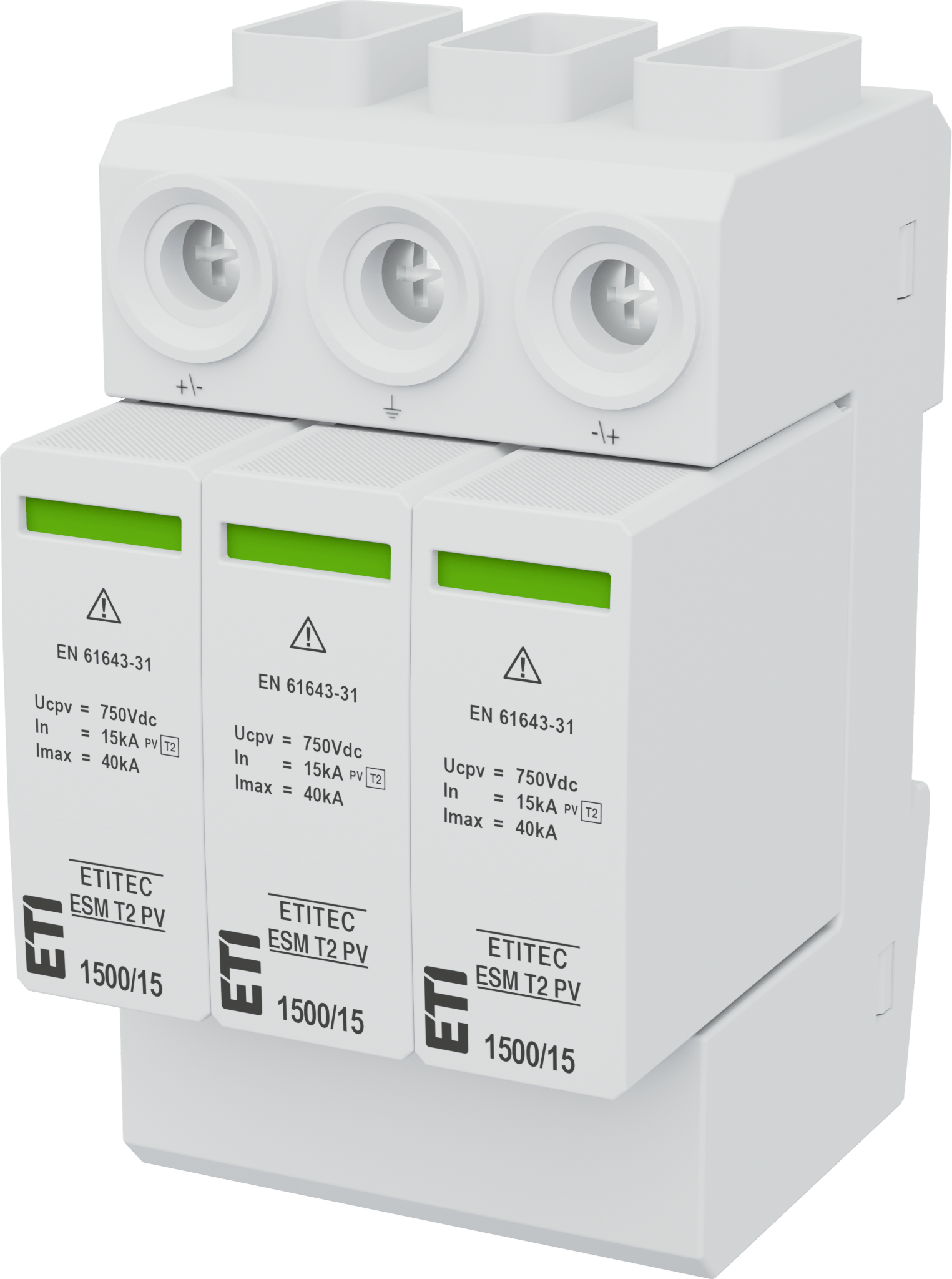 Surge arrester ETITEC ESM T2 PV 1500/15 Y 002440684