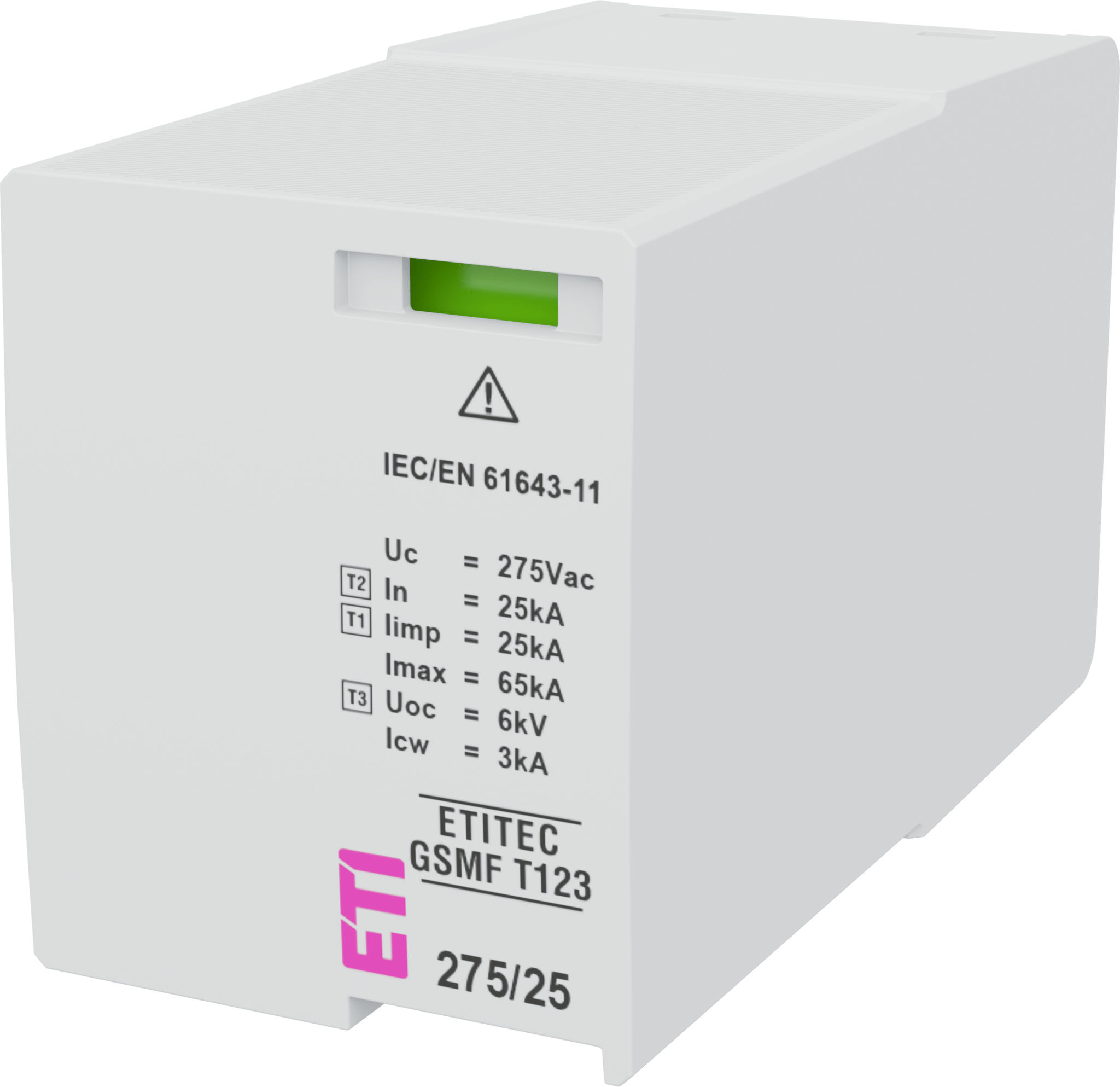 Surge arrester MOD. GSMF T123 275/25 002440725