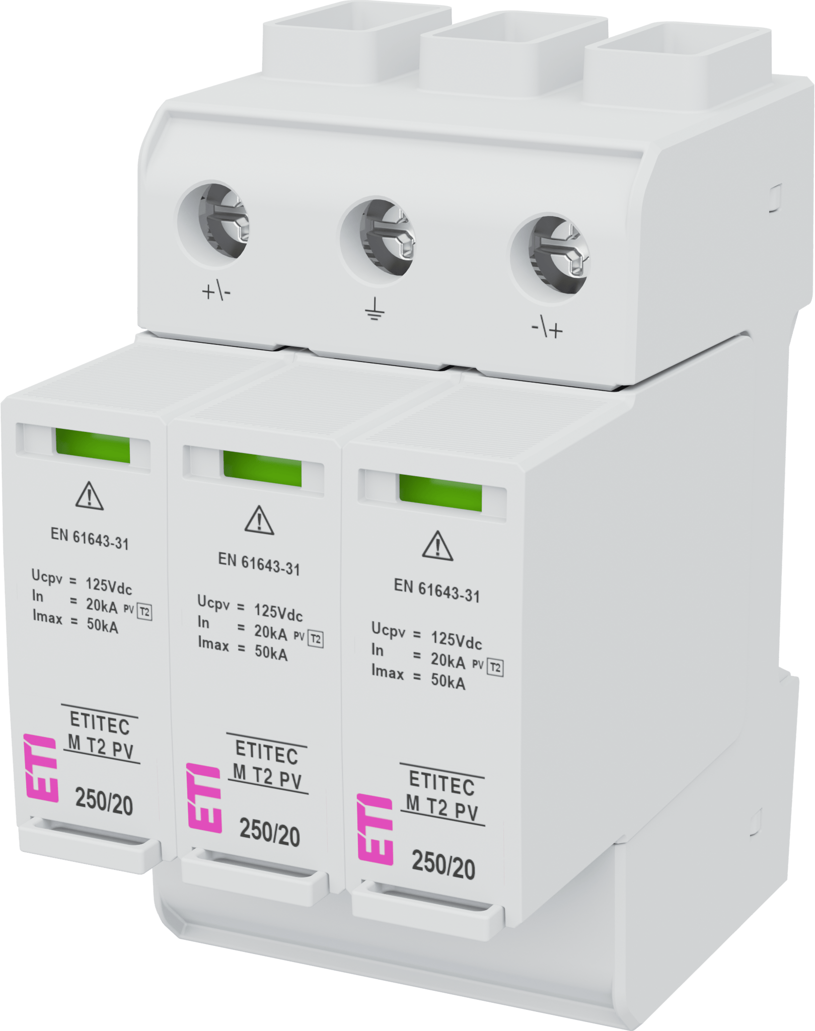 Surge arrester ETITEC M T2 PV 250/20 Y 002440732