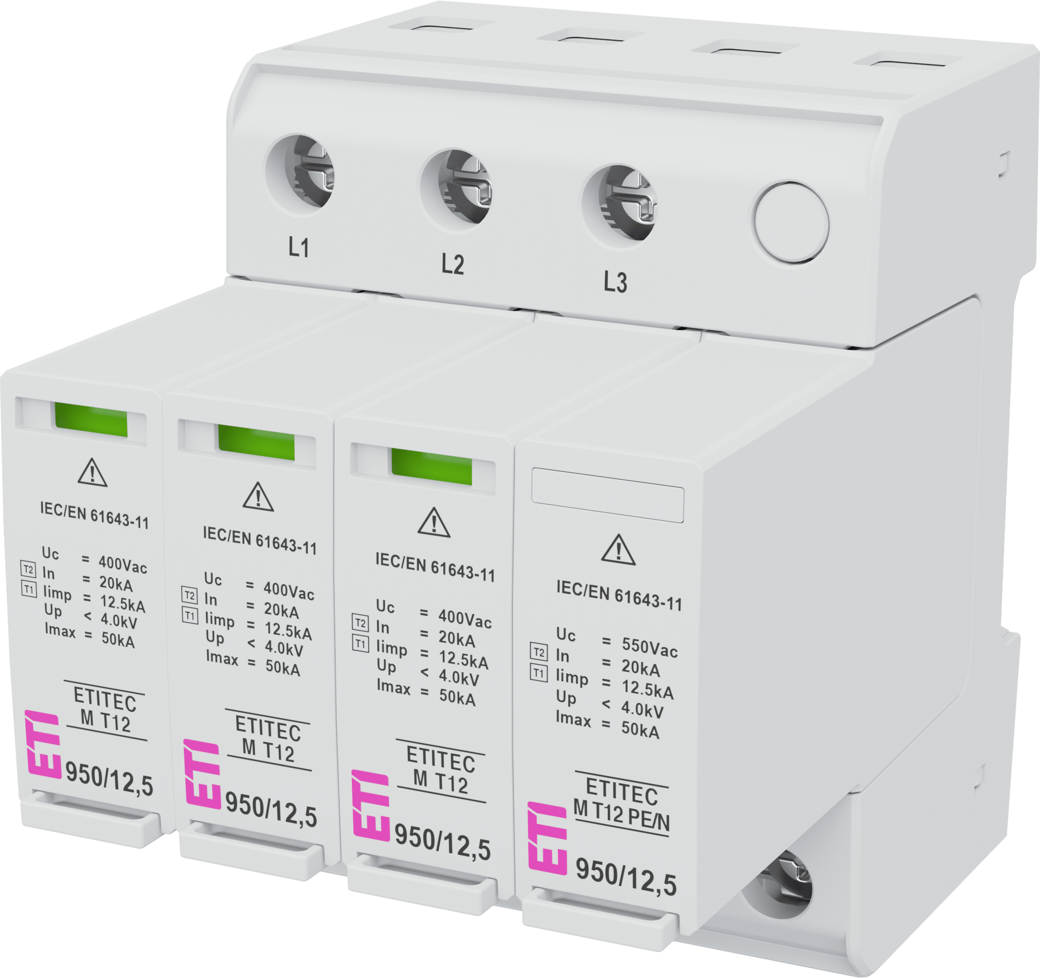 Surge arrester ETITEC M T12 950/12,5 4Y 002440810