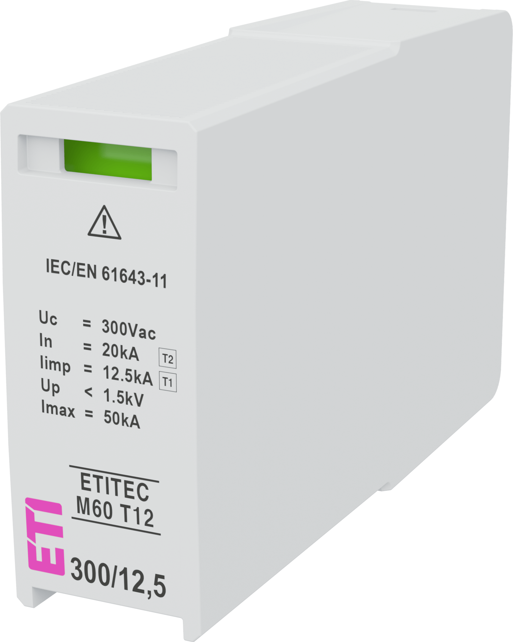 Surge arrester MOD.ETITEC M60 T12 300/12,5 002440862