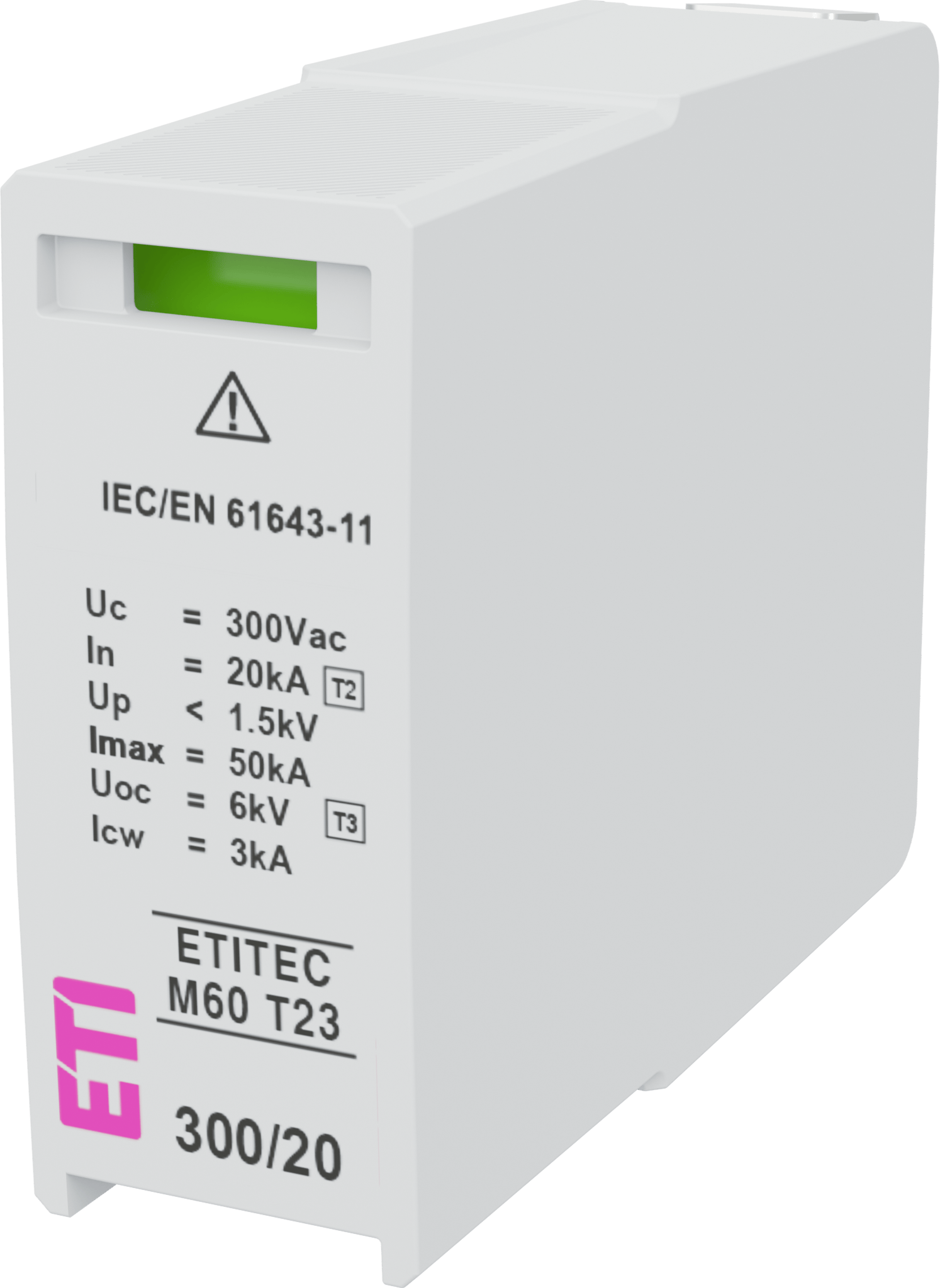 Surge arrester MOD.ETITEC M60 T23 300/20 002440863