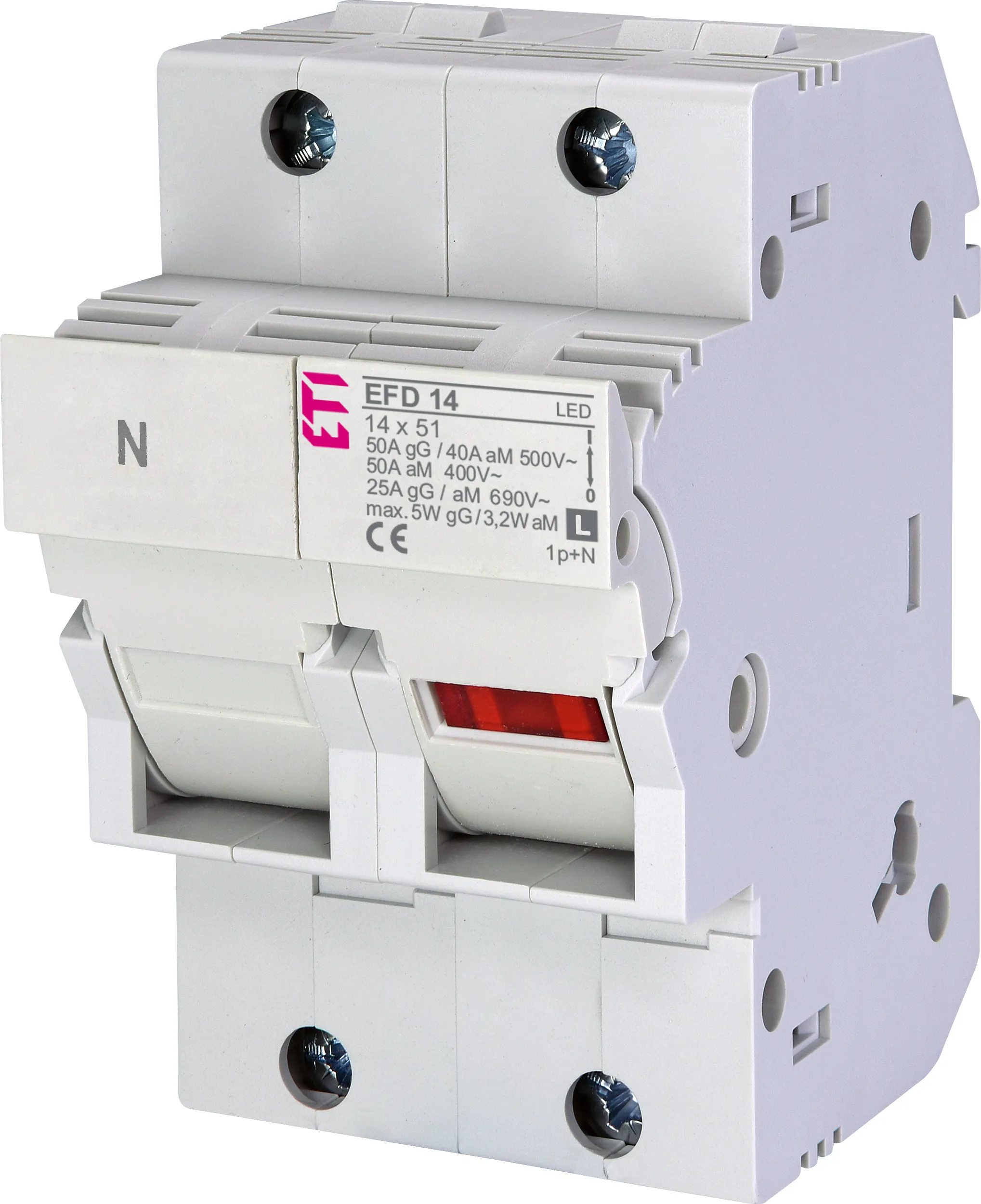 Fuse disconnector EFD 14 1p+N LED L 002560017