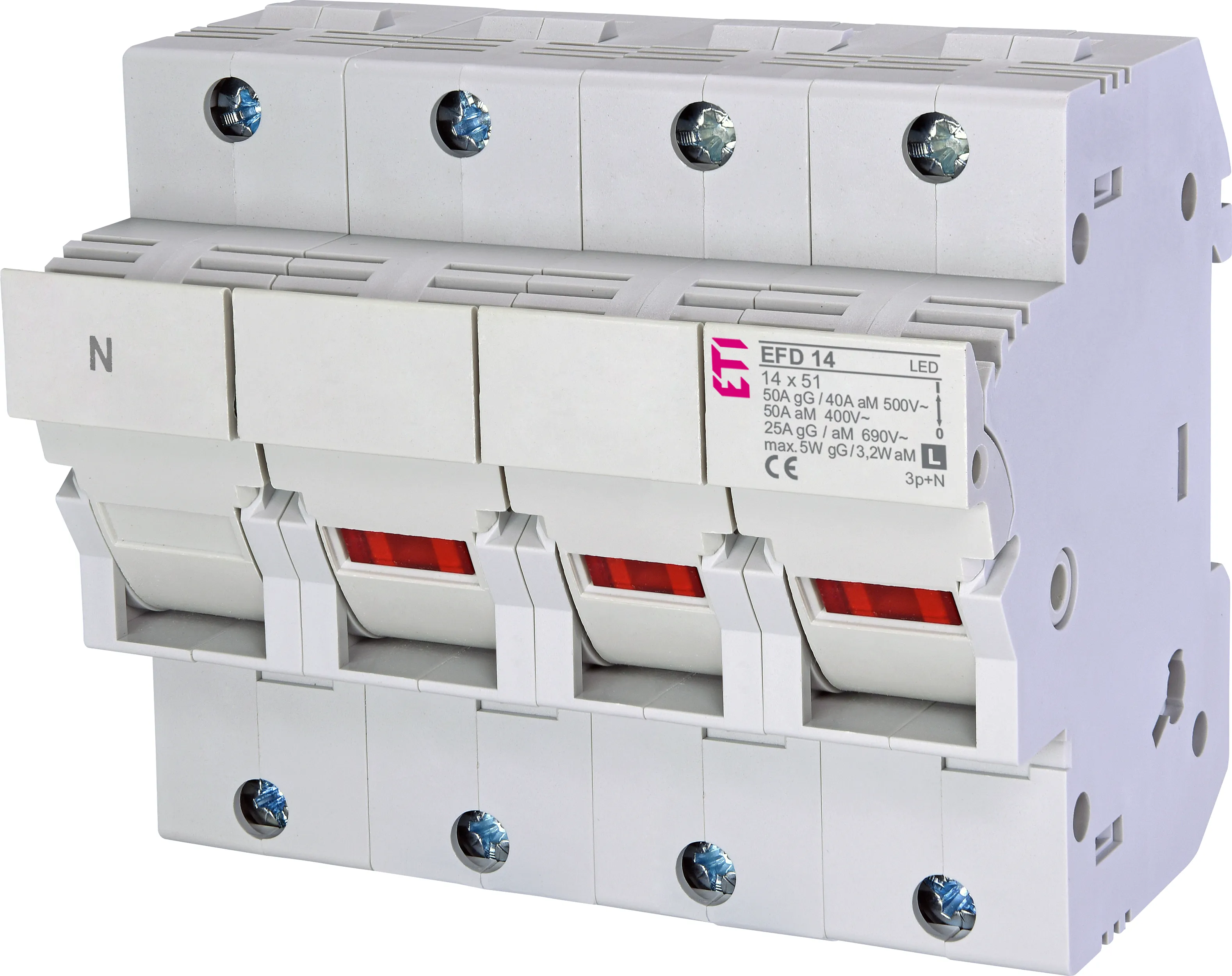 Fuse disconnector EFD 14 3p+N LED L 002560018
