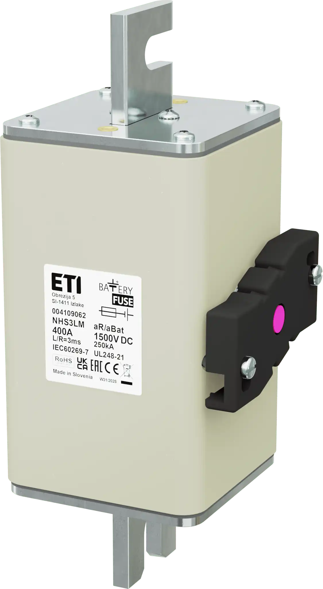 Fuse link NHS3LM aR/aBat 400A/1500V DCAL 004109062