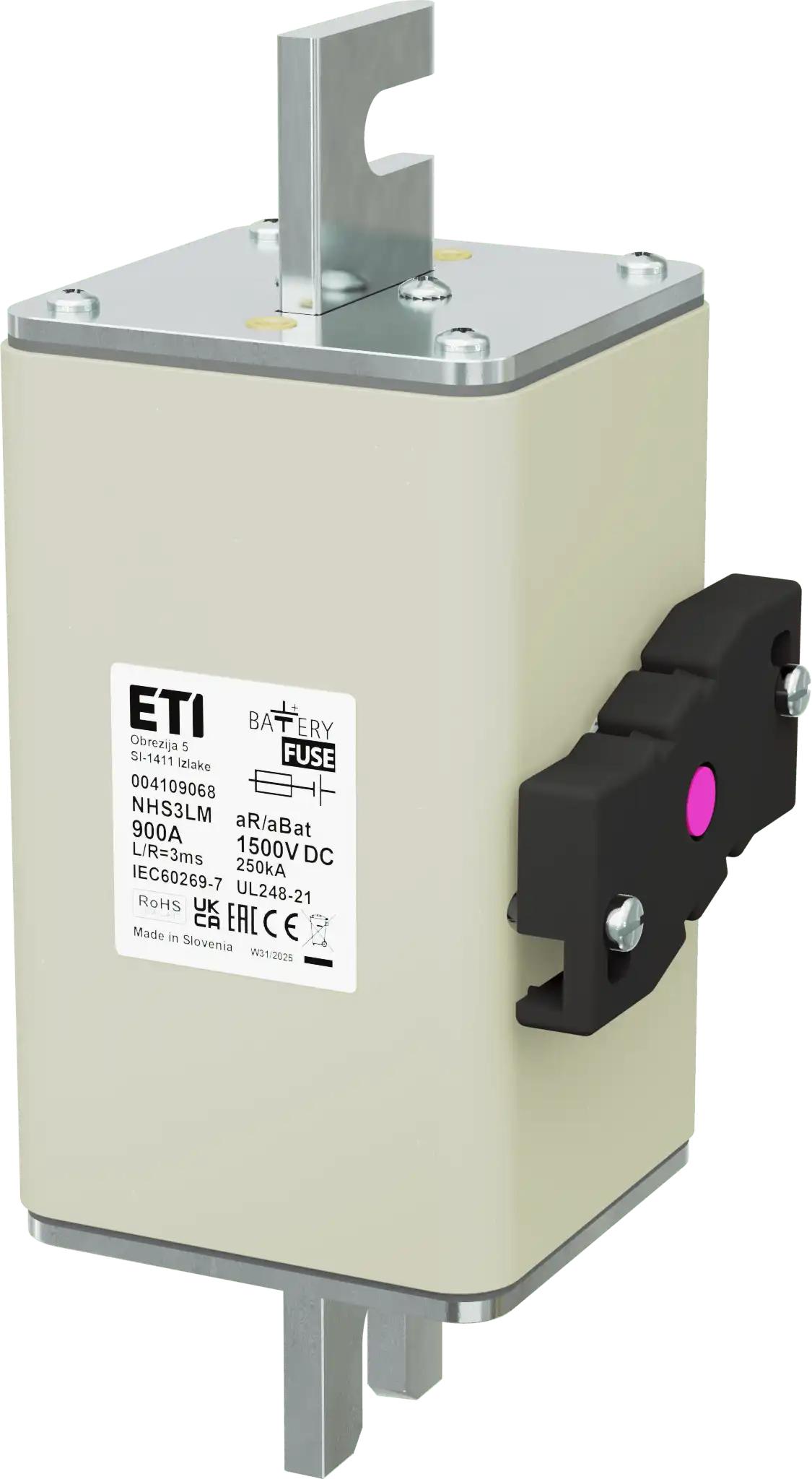 Fuse link NHS3LM aR/aBat 900A/1500V DCAL 004109068