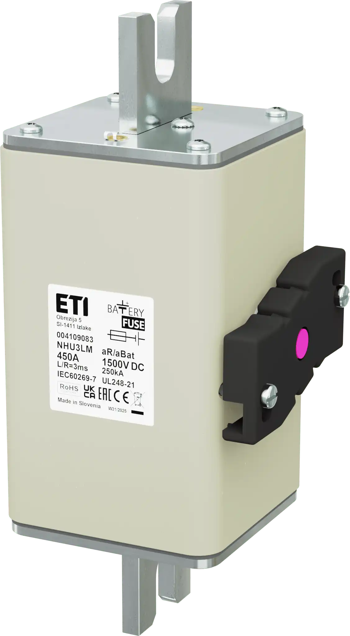 Fuse link NHU3LM aR/aBat 450A/1500V DCAL 004109083