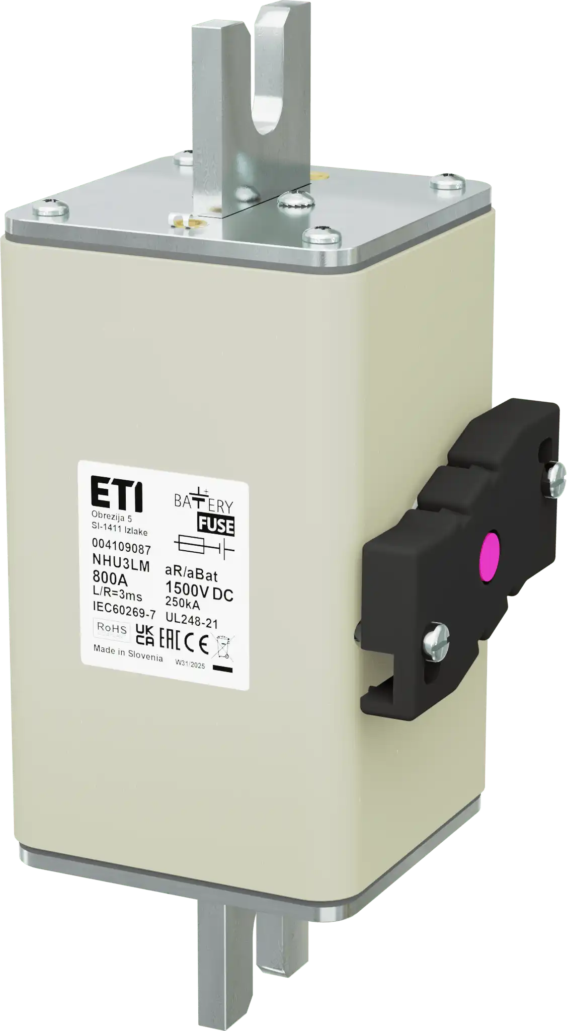 Fuse link NHU3LM aR/aBat 800A/1500V DCAL 004109087