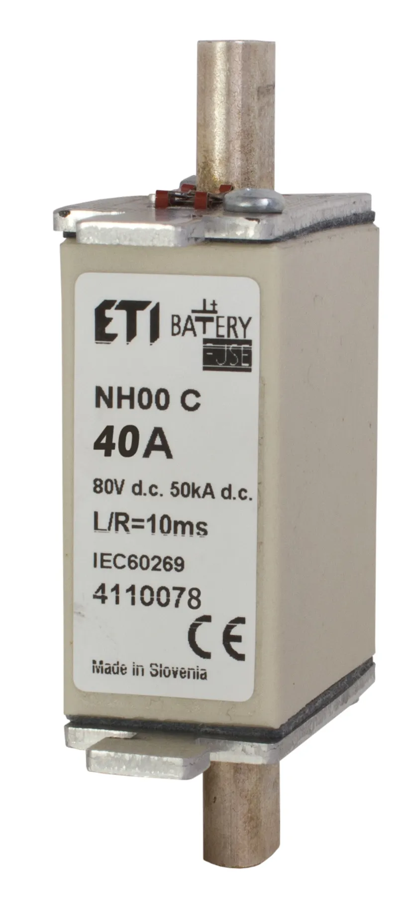 Fuse link NH000 gBat 40A/80V DC 004110078