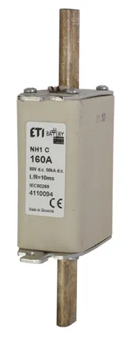 Fuse link NH1C gBat 160A/80V DC 004110094