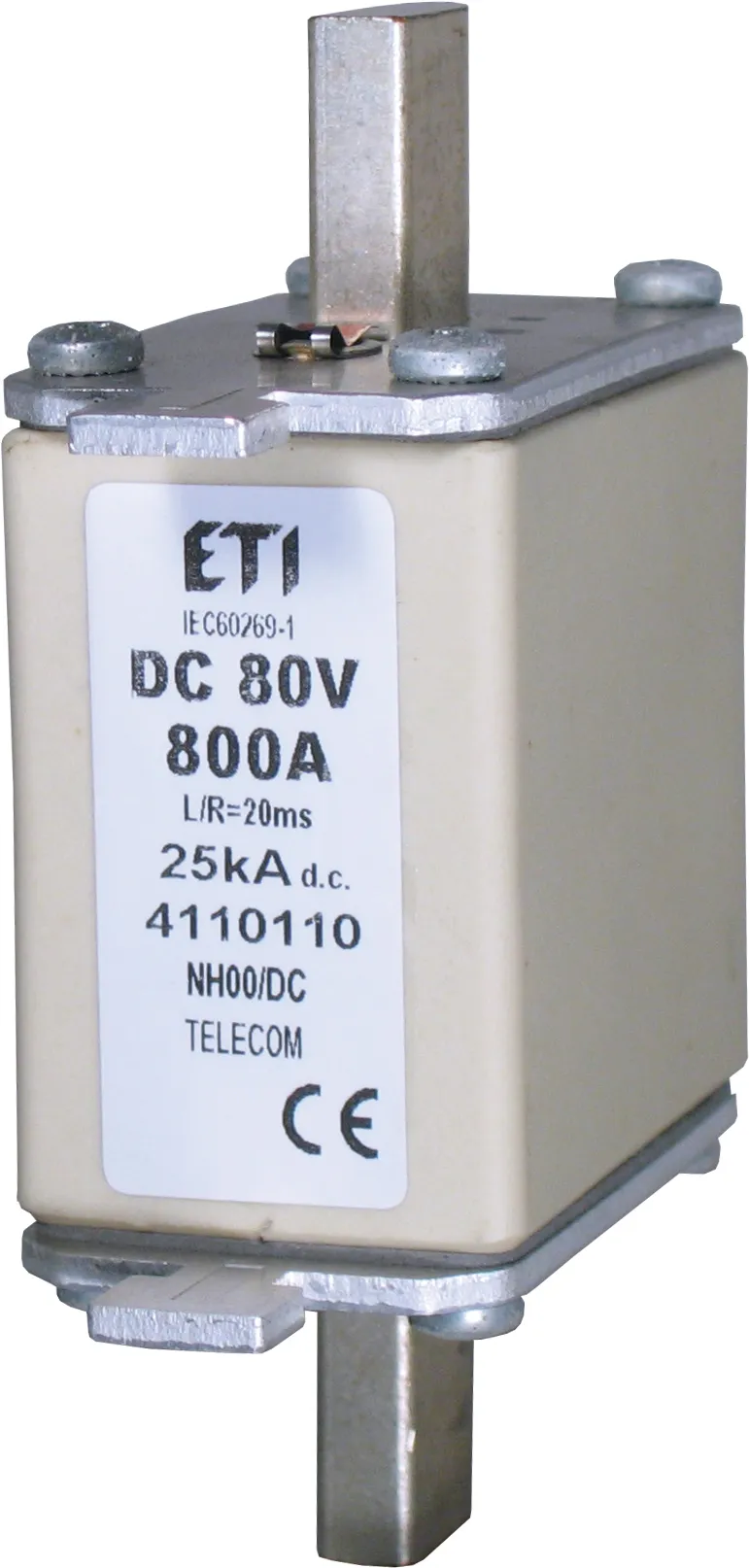 Fuse link NH00/K 630A/80V DC 004110104
