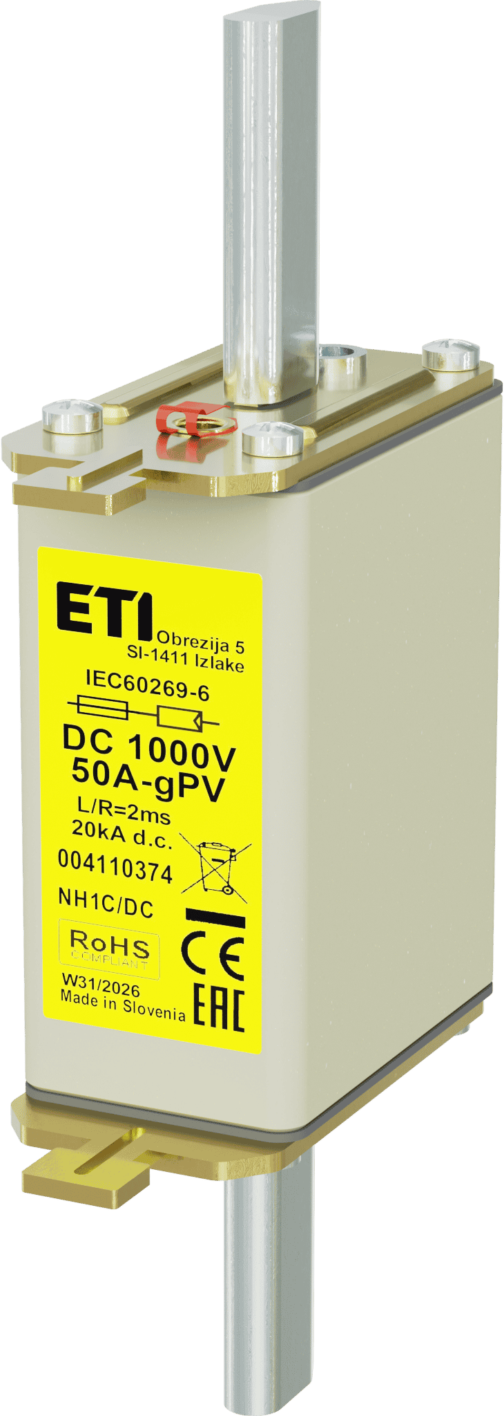 Fuse link NH1C gPV 50A/1000V DC 004110374