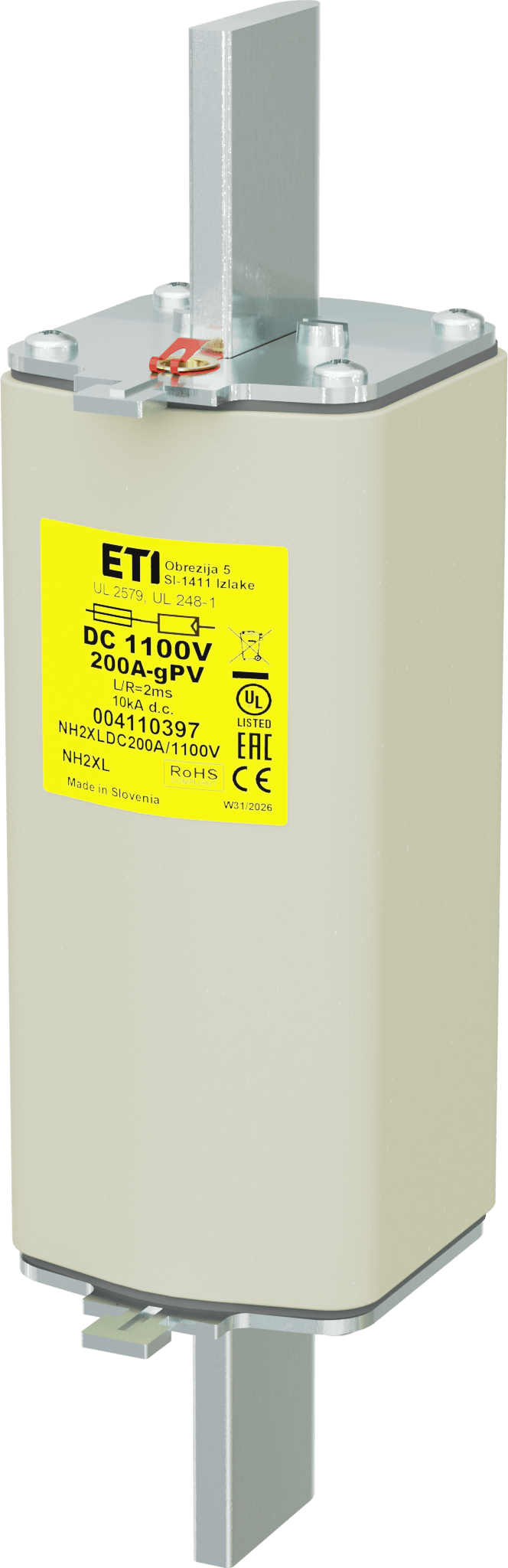 Fuse link NH2XL gPV 200A/1100V DC UL 004110397