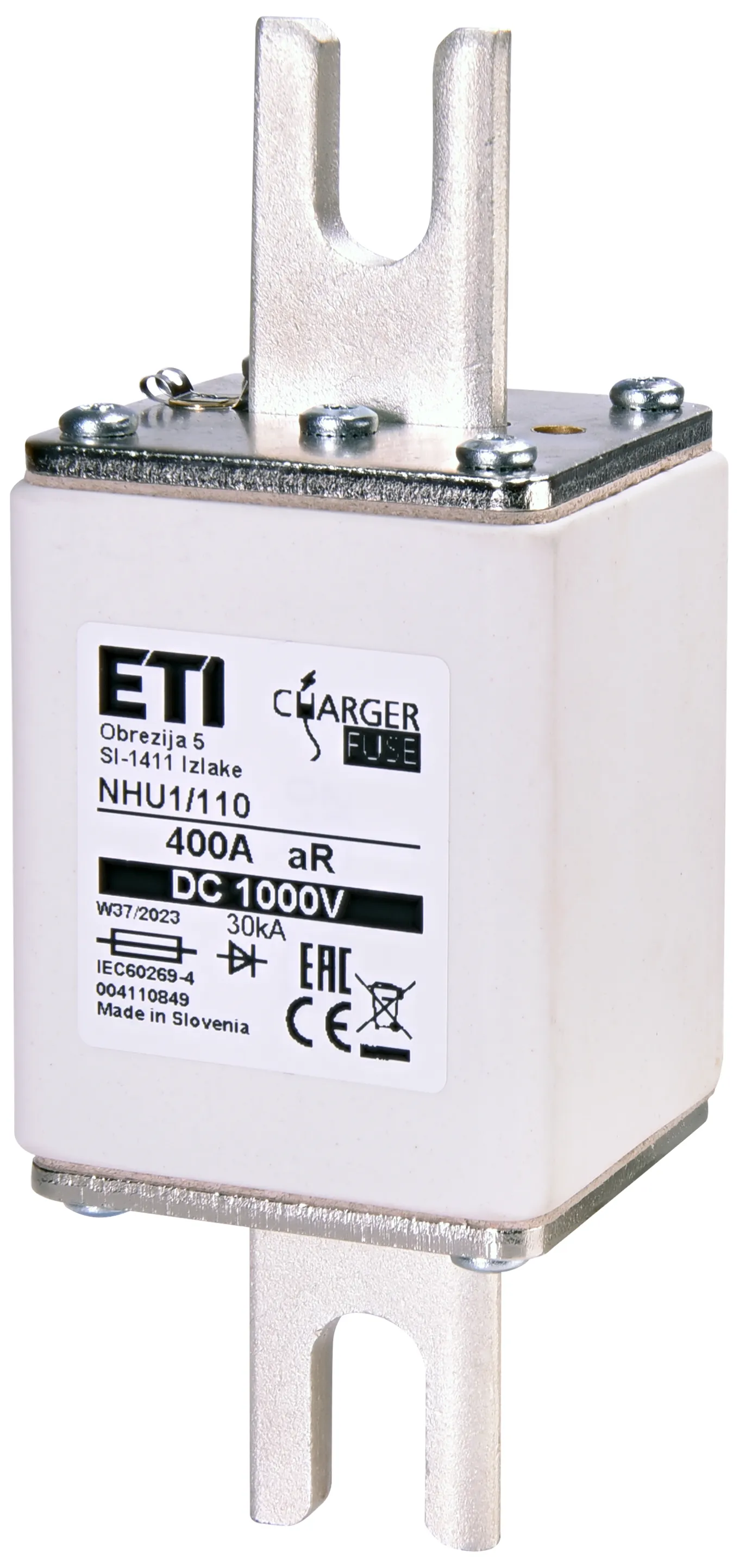 Fuse link NHU1/110 aR 400A/1000V DC 004110849
