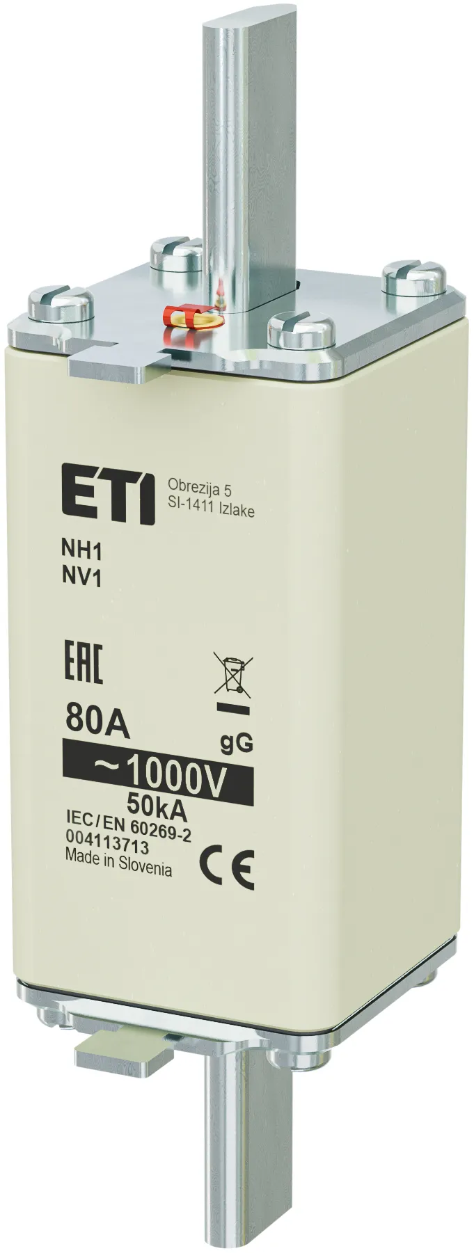 Fuse link NH1/85 gG 80A/1000V 004113713