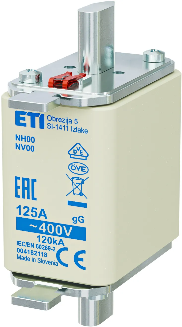 Fuse link NH00 gG 125A/400V korr. 004182118