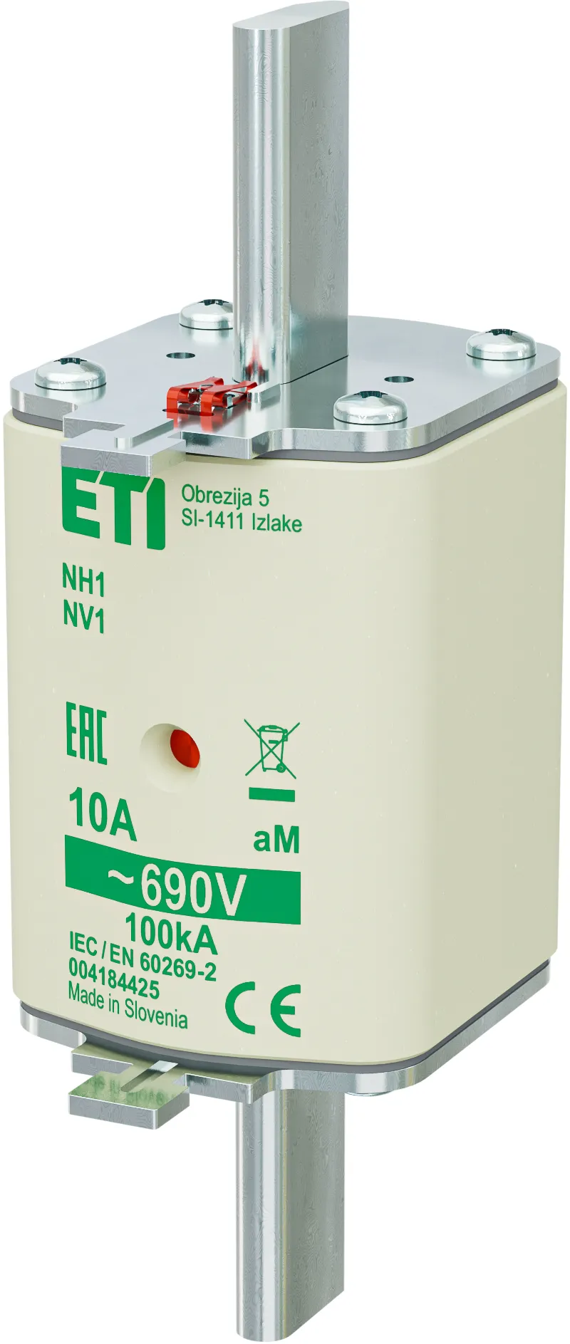 Fuse link NH1 aM 10A/690V 004184425