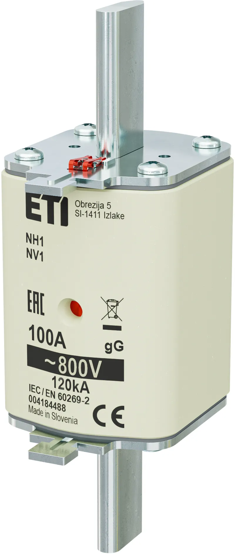 Fuse link NH1 gG 100A/800V 004184488