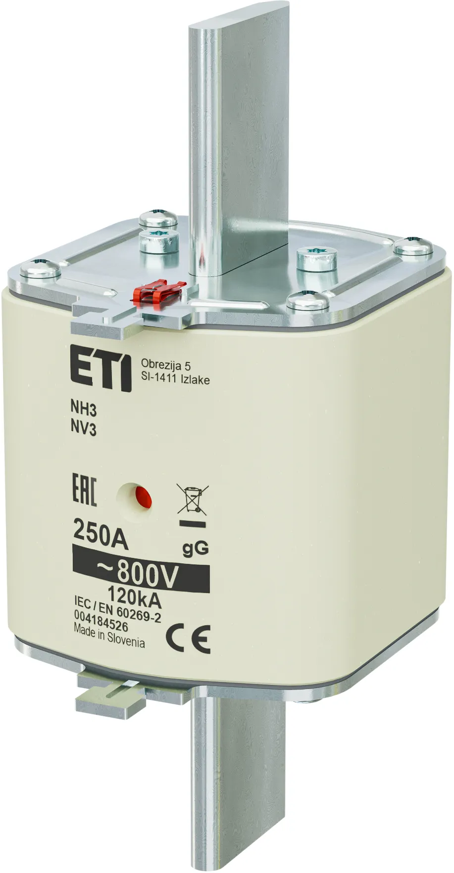 Fuse link NH3 gG 250A/800V 004184526