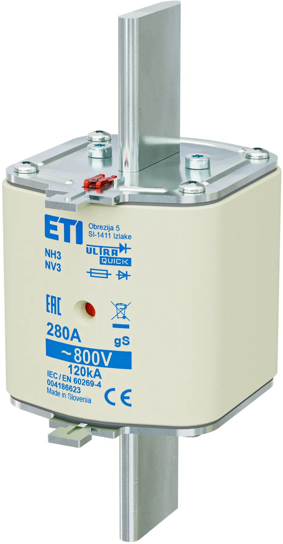 Fuse link NH3 gS 280A/800V 004186623