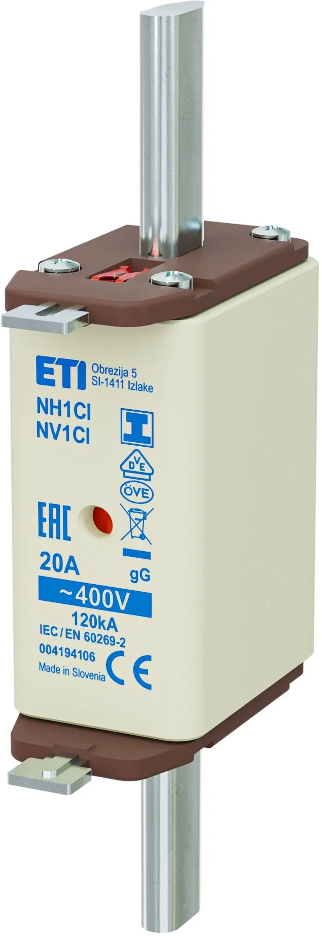 Fuse link NH1C/I gG 20A/400V 004194106