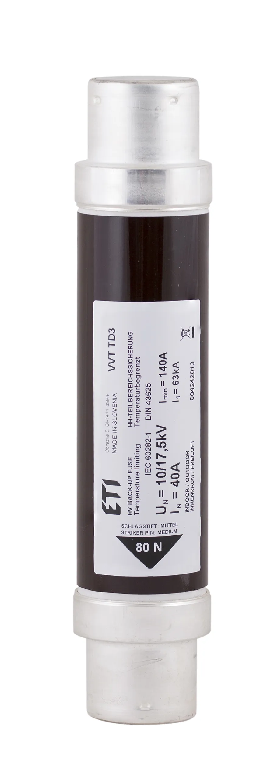 Fuse link VVC3 17,5kV/6,3A 292 004240106