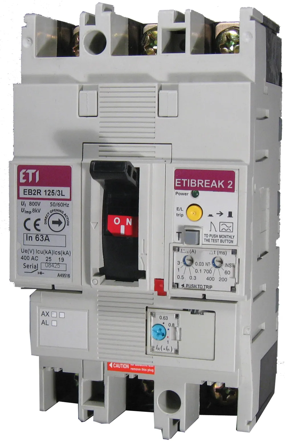 Molded Case Circuit Breaker EB2R 125/4L 20A 4P 004671507