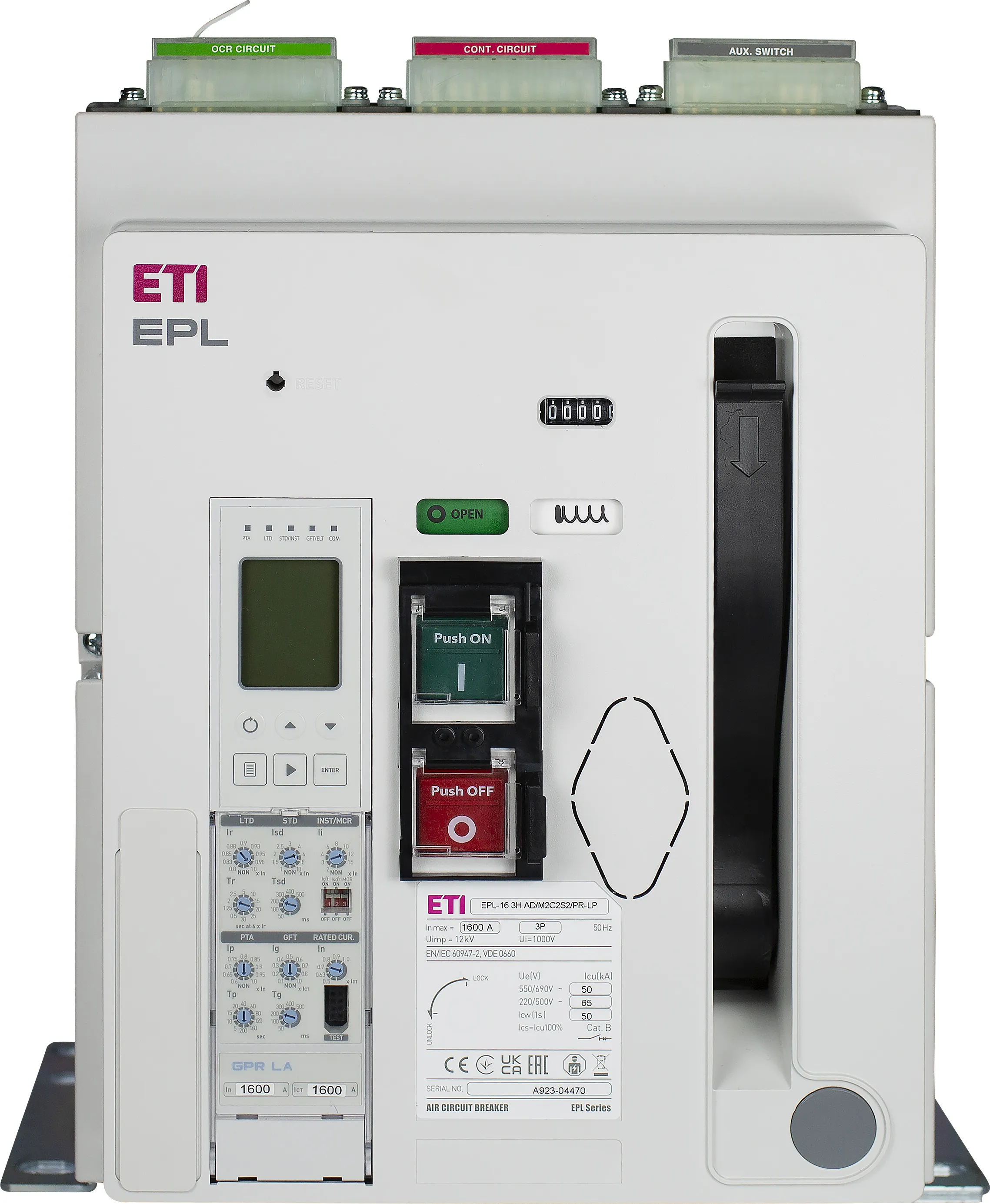 Air Circuit Breaker EPL-25 3H BF/M2C2S2/PR-LP 004695722