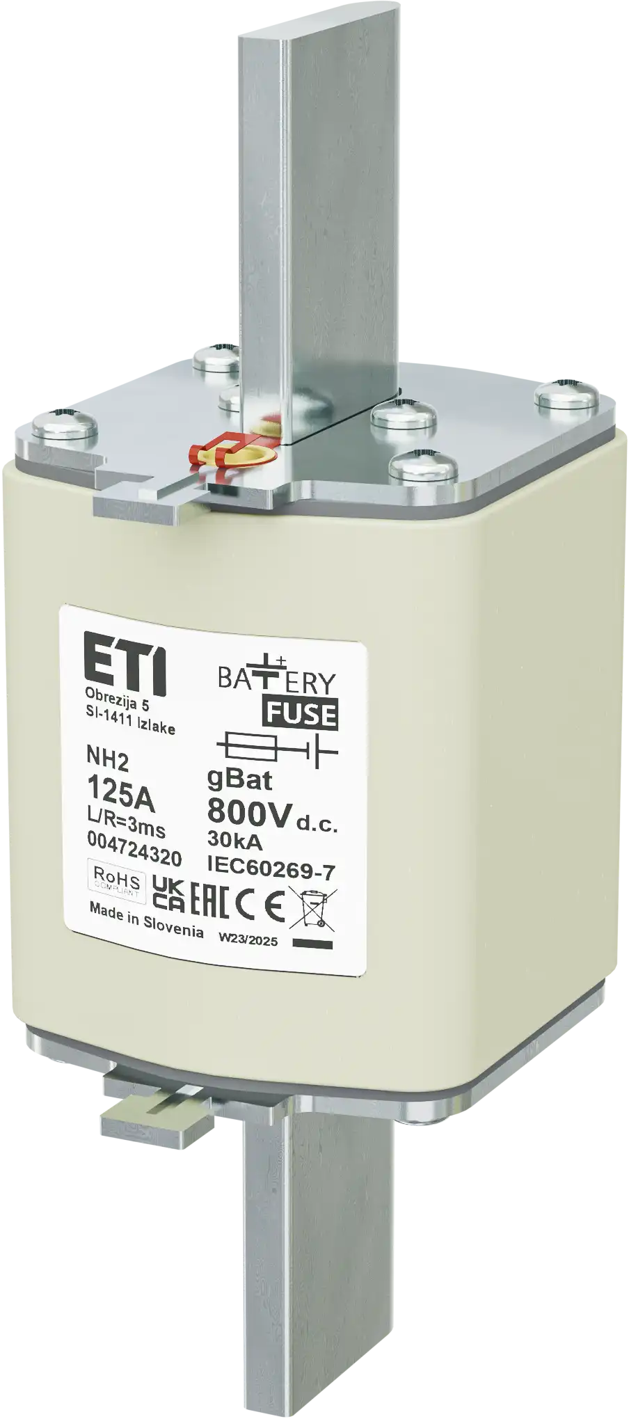 Fuse link NH2 gBat 125A/800V DC 004724320